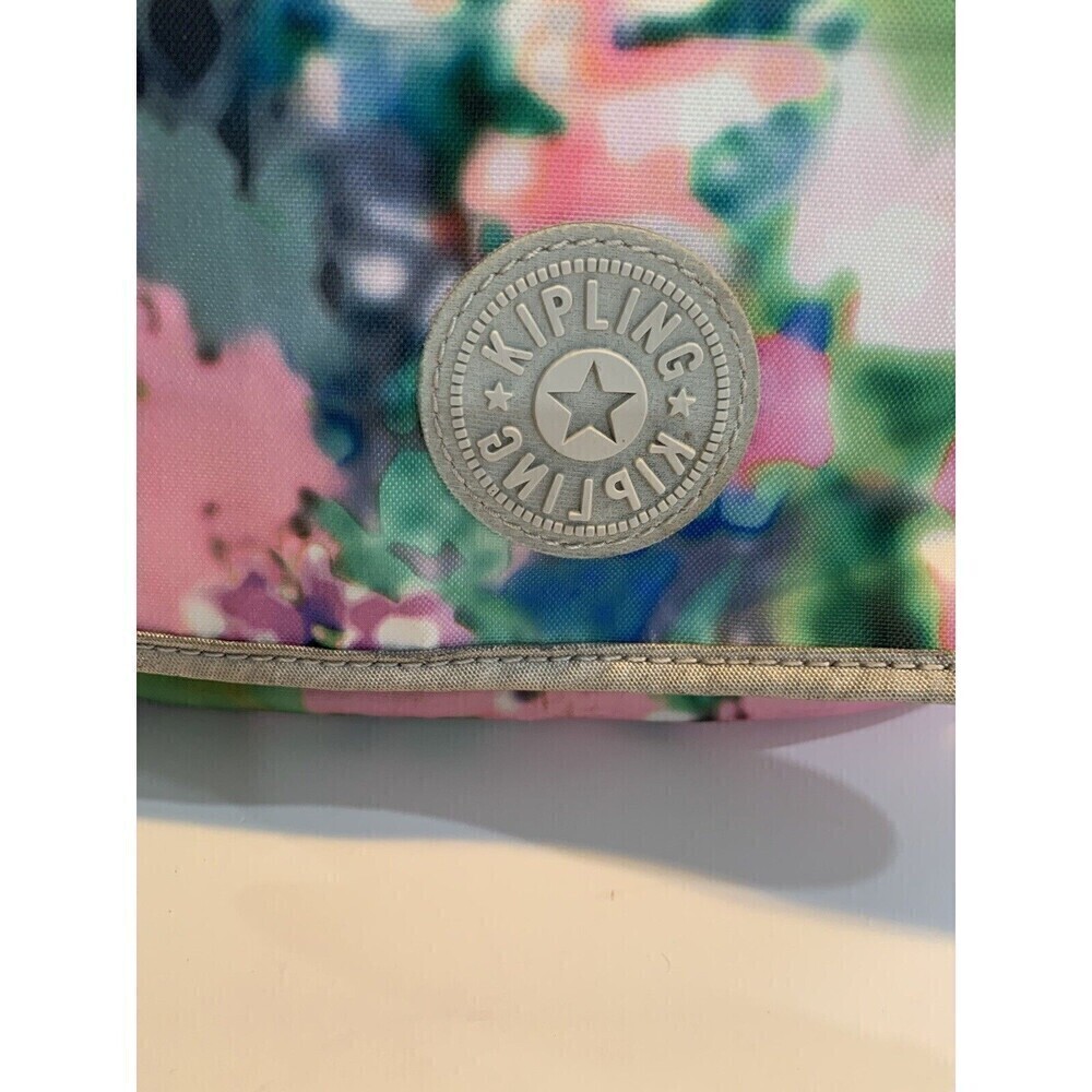 Kipling Womens Shoulder Handbag Floral Nylon Vibrant Colors Purse Spring - Picture 4 of 15